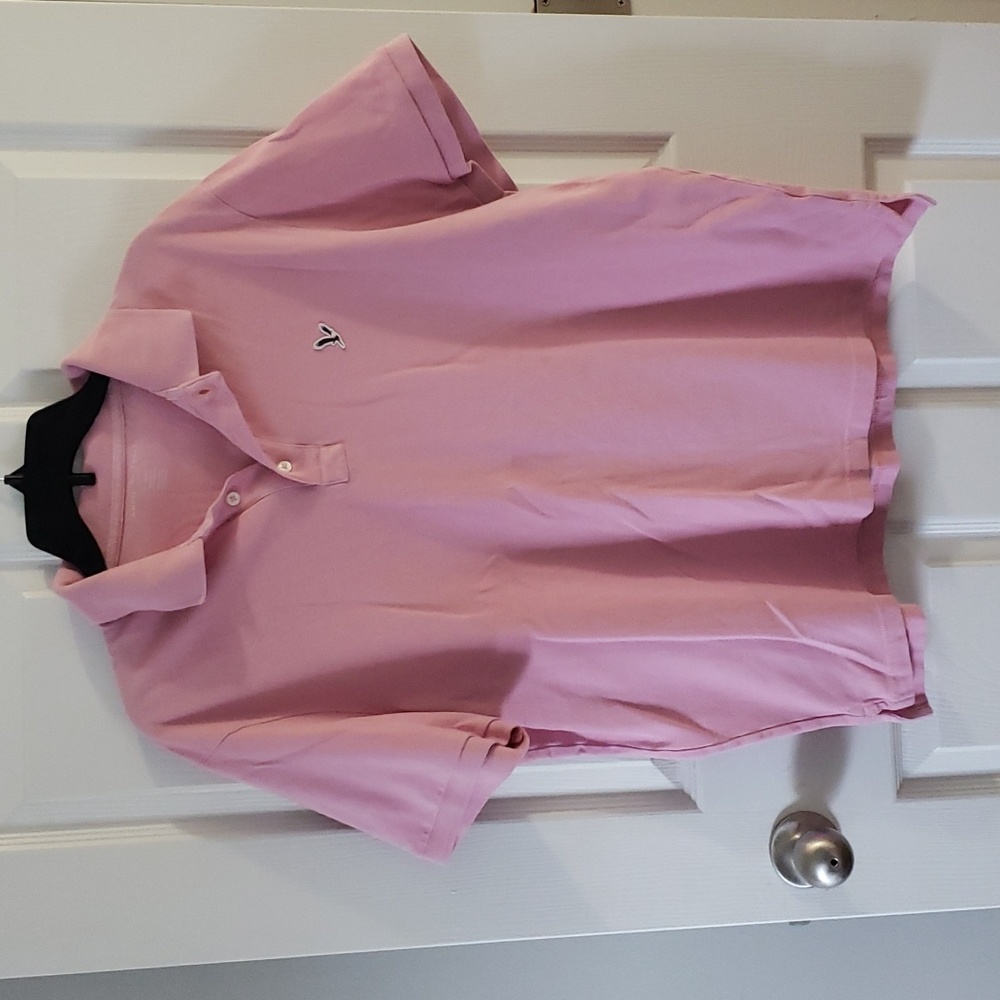 American Eagle pink polo size XL men's